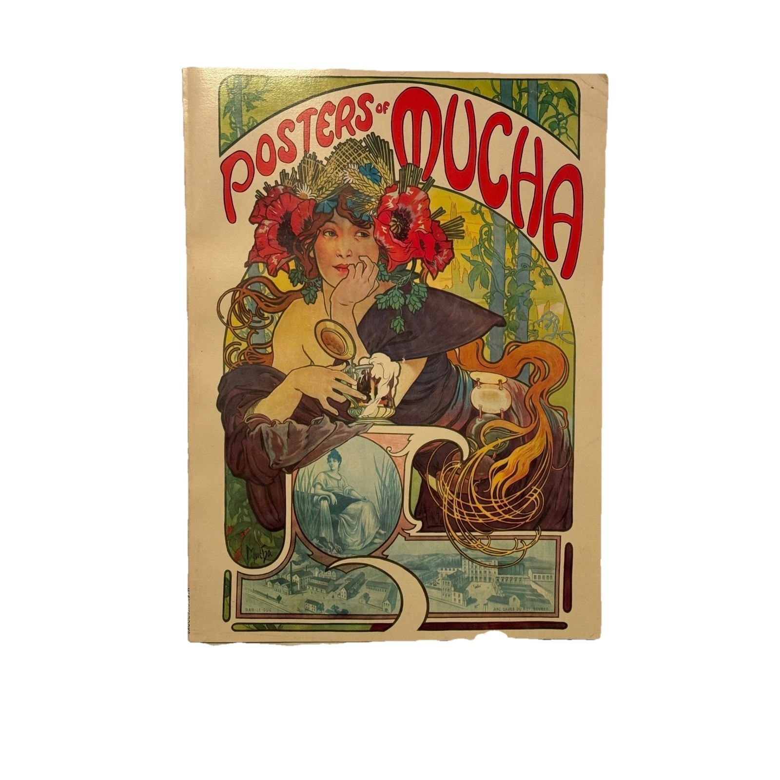 Harmony Books Posters of Mucha Art Book OS Good Vintage 1975 Art Nouveau