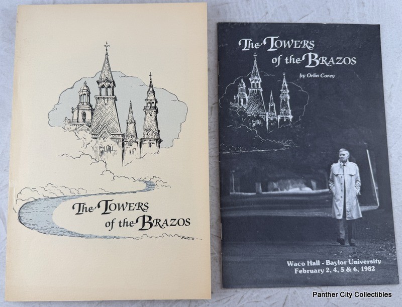 Baylor University Book & Playbill Waco Texas History The Towers Of The Brazos