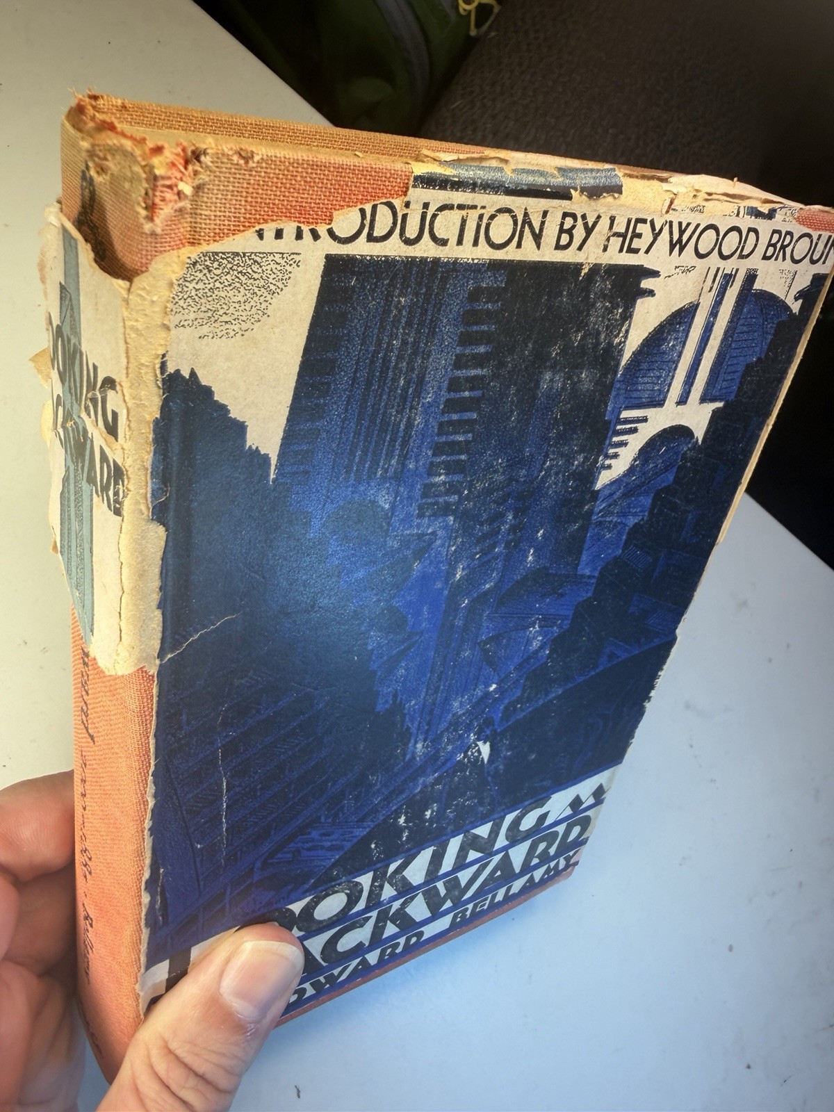 Looking Backward 2000-1887 by Edward Bellamy 1926 – Rare Art Deco Cover Houghton