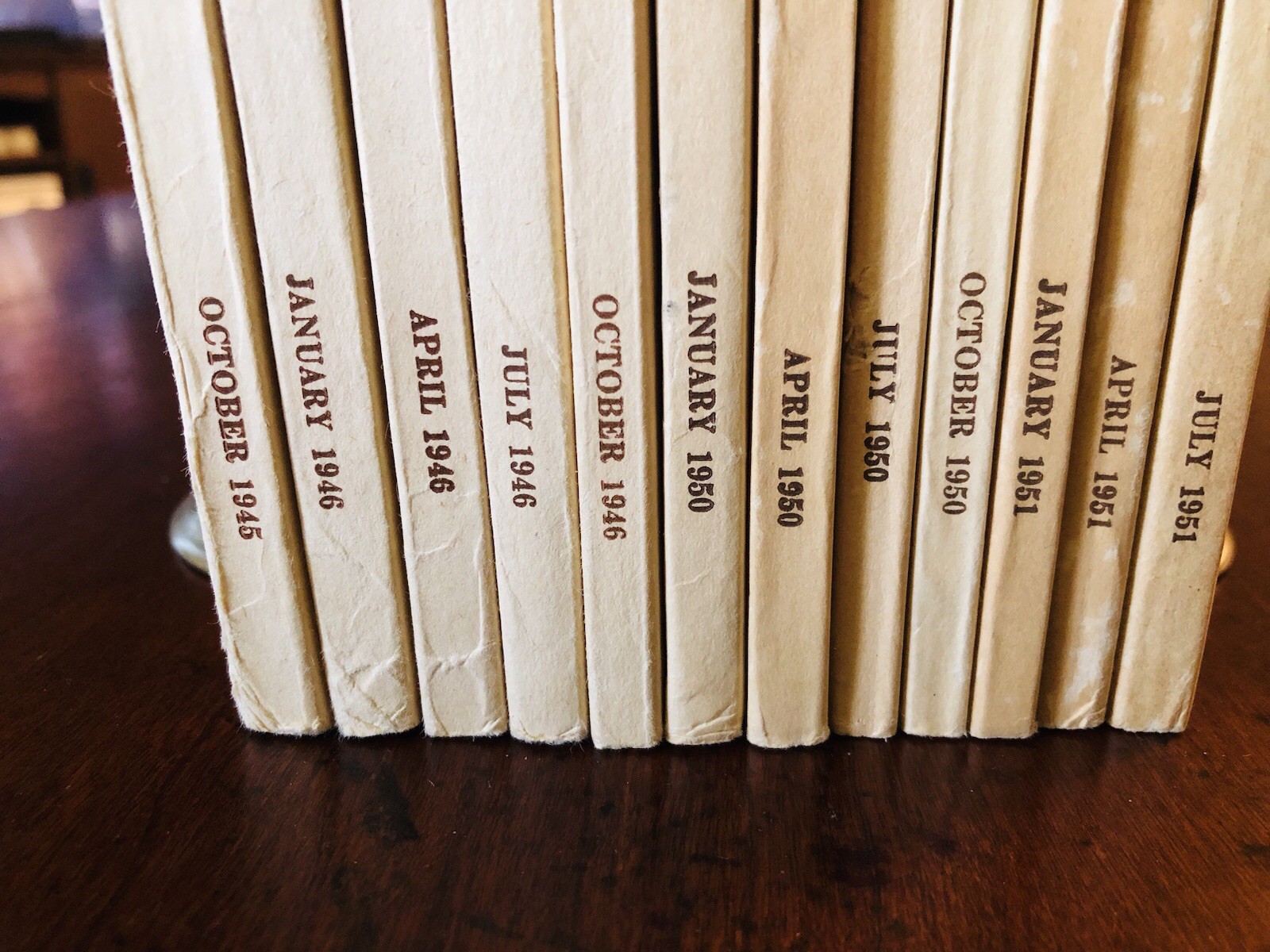 Missouri Historical Review Lot Of 12: 1945, ’46, ’50, ’51 *Good cond-see pics*