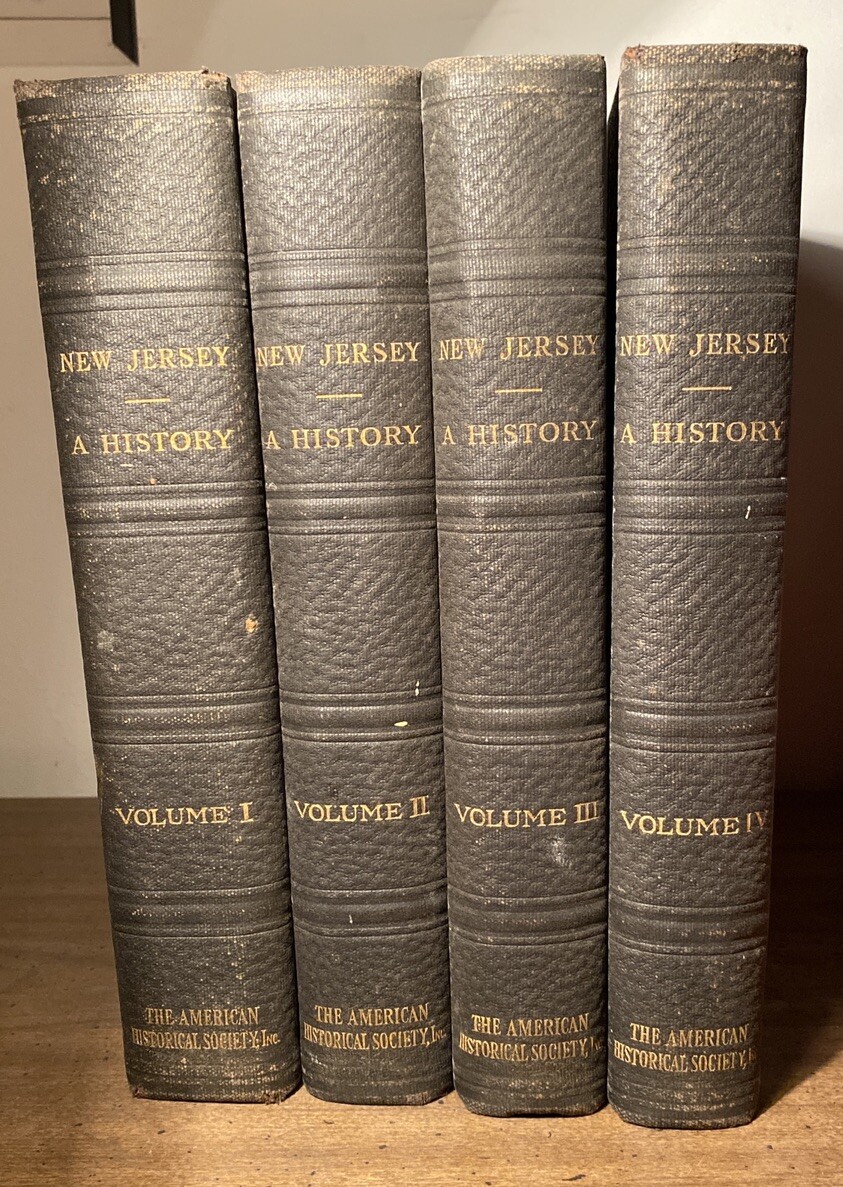New Jersey A History American Historical Society 1930 VGT Rare 4 Volumes Kull