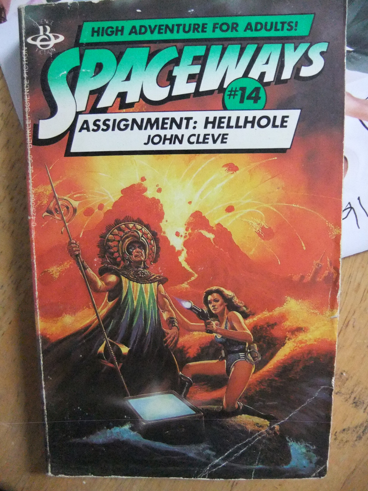 SPACEWAYS #14 Assignment: Hellhole by John Cleve (1983) Berkley SF paperback