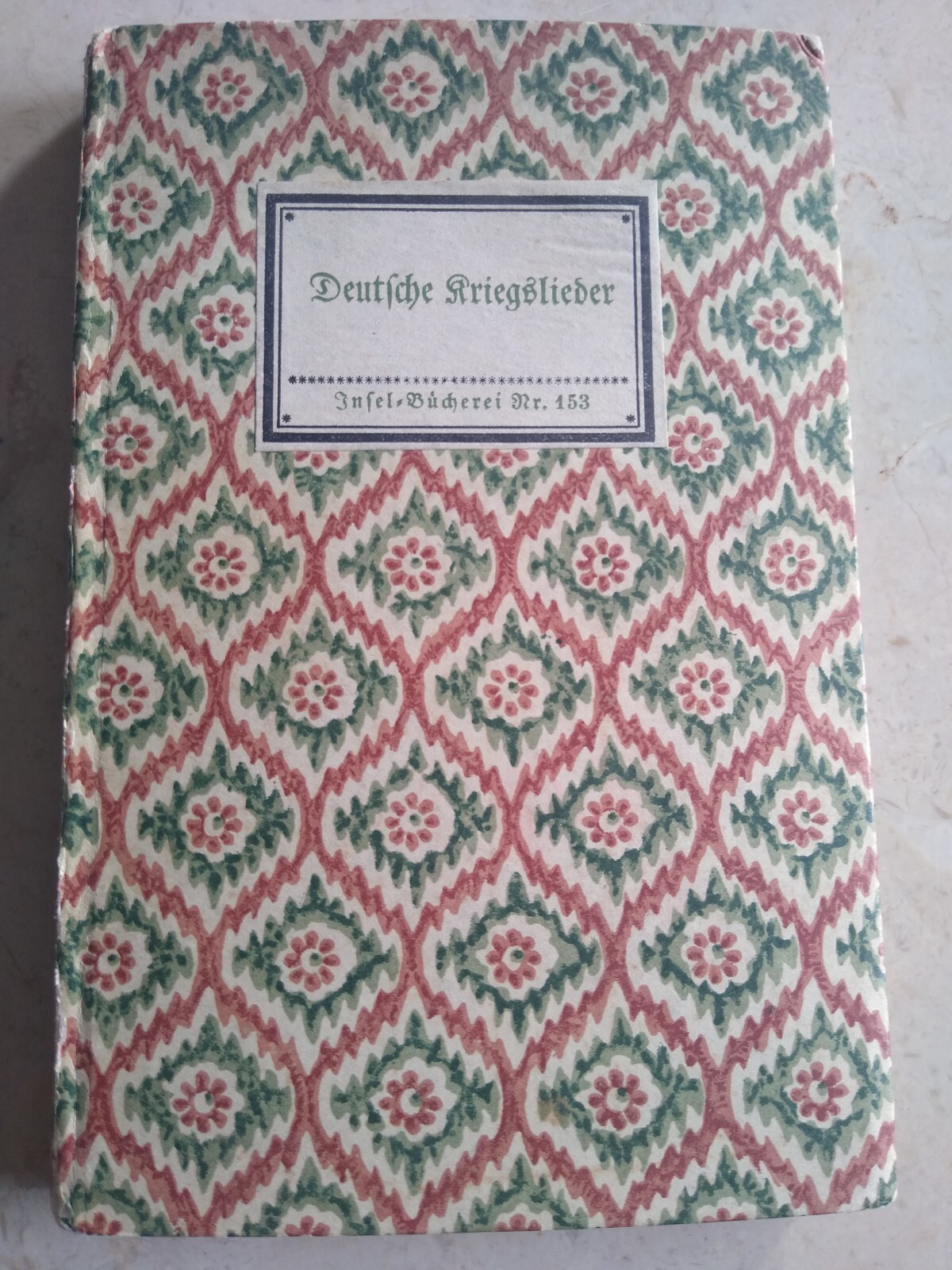 ISLAND LIBRARY #153 GERMAN WAR SONGS BOOK: „CHRISTMAS 1914 HERMANN MAHNERT“