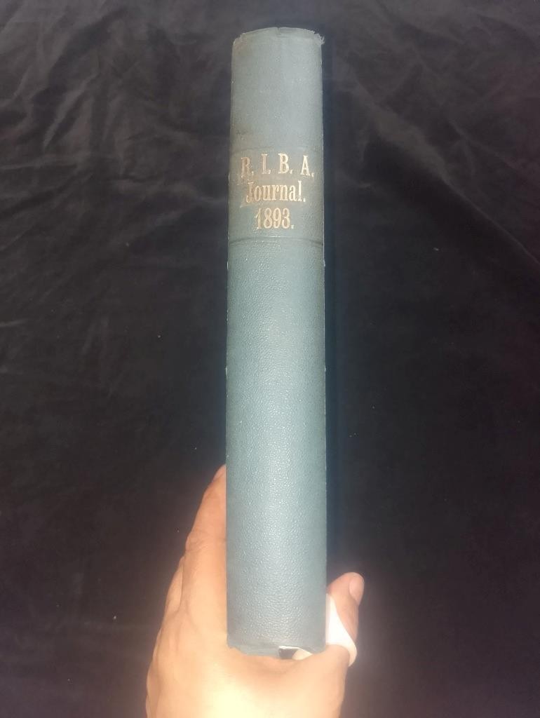 1893 RIBA Royal Institute of British Architects Journal of Proceedings illustr.