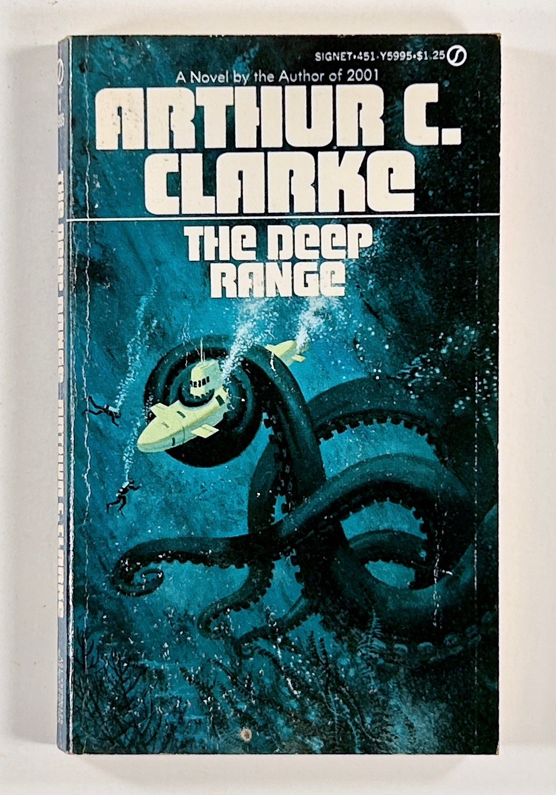 1974 Arthur C. Clarke THE DEEP RANGE undersea exploration SF novel SIGNET #Y5995
