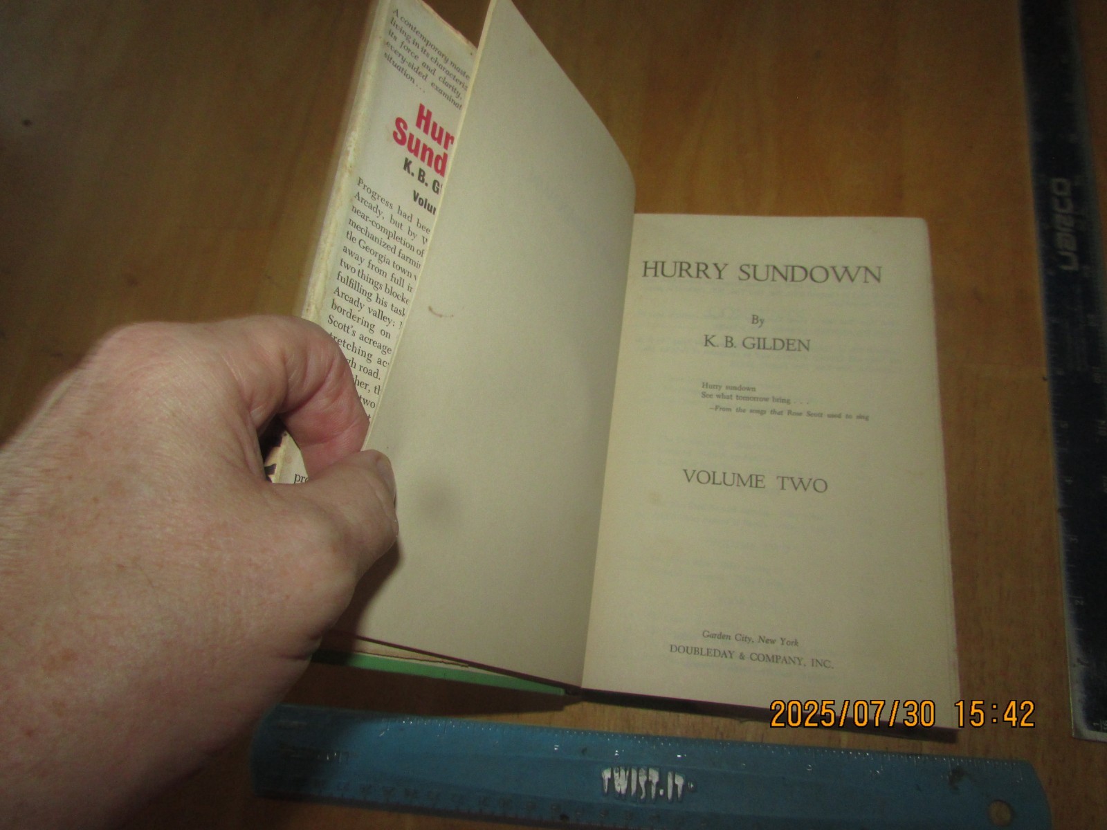 Hurry Sundown Volume 1 and 2 by K. B. Gilden (1964, Hardcover)