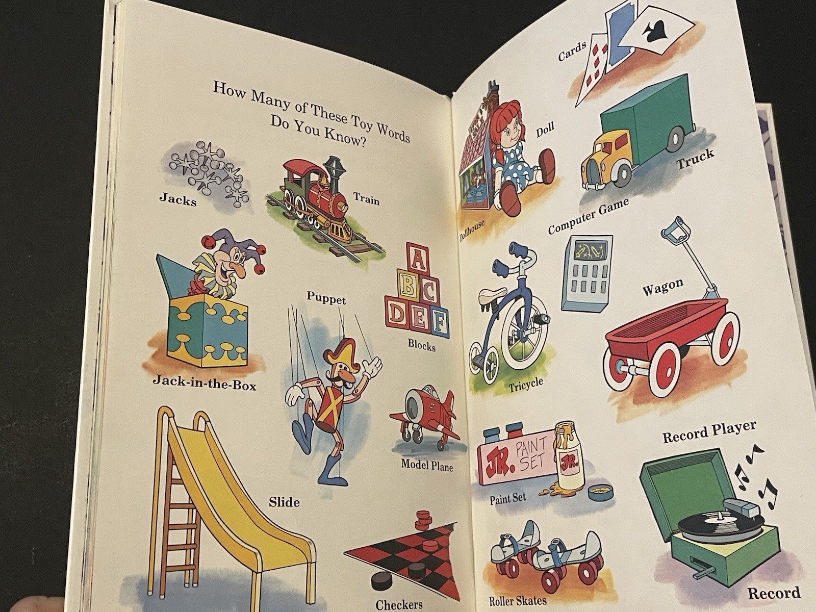 Chip and Dale’s Night in the Toy Store Fun with Toy Words Reading HC Vtg 1988