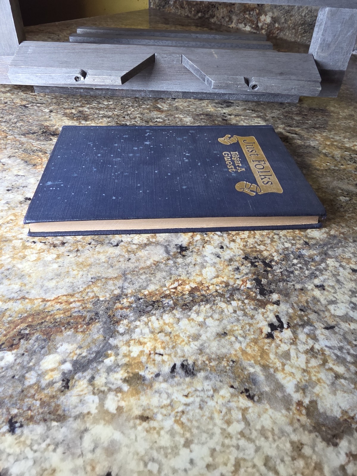 Signed Edgar A. Guest Just Folks 1926 HC Poetry Inspirational Book