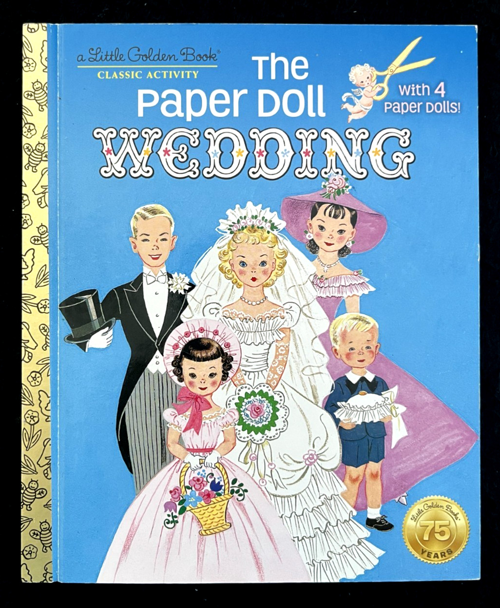 THE PAPER DOLL WEDDING ~ UNUSED ~ Little Golden Activity Book, 75 Anniv. Miloche