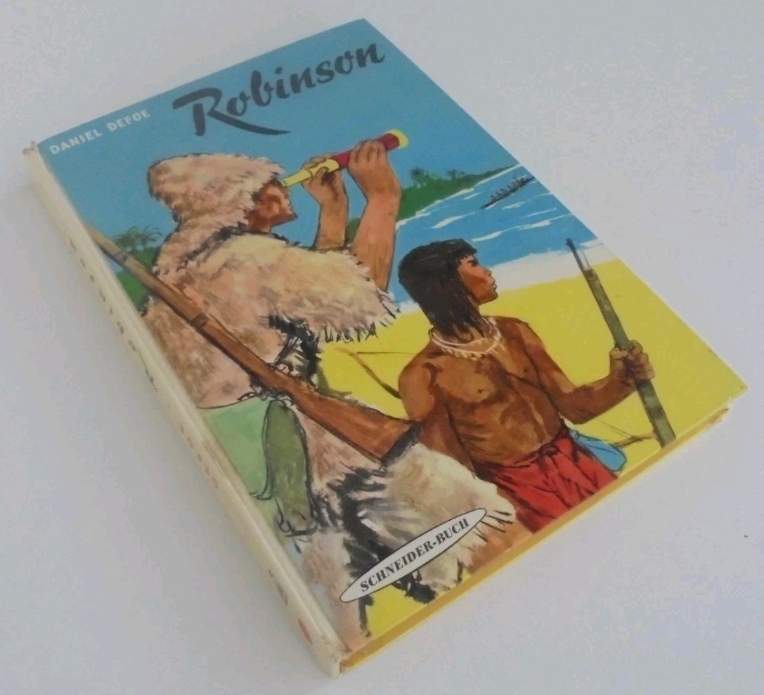Robinson, Daniel Defoe, Franz Schneider Verlag, around 1960, illustrated