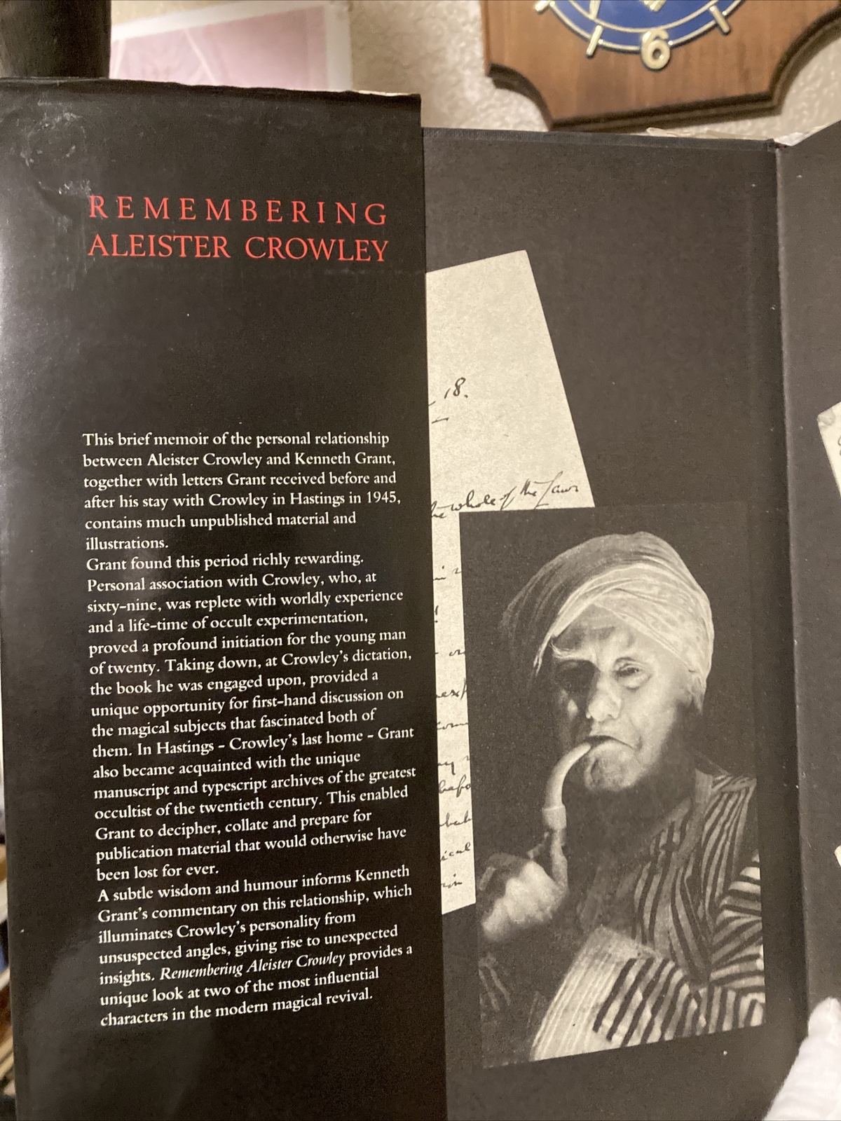 Remembering Aleister Crowley Kenneth Grant 1991 1st Ed Occult