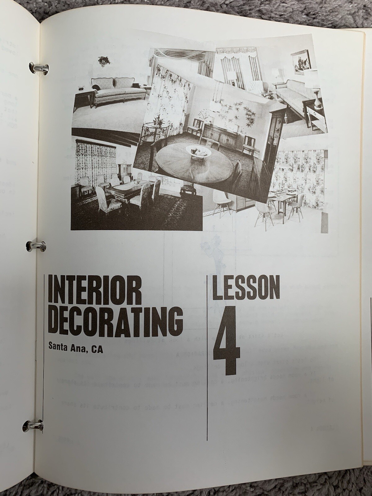 Vintage 1968 Interior Decorating Course Harvey Emerson Lessons 1 to 15 – NY FIT