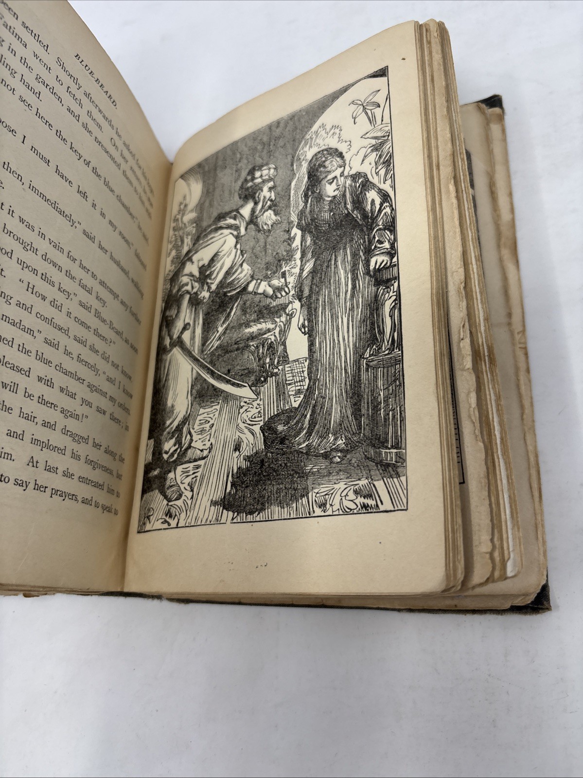 Mother Goose D. Mckay Nursery Rhymes and Fairy Tales Antique Book Colored Illus.