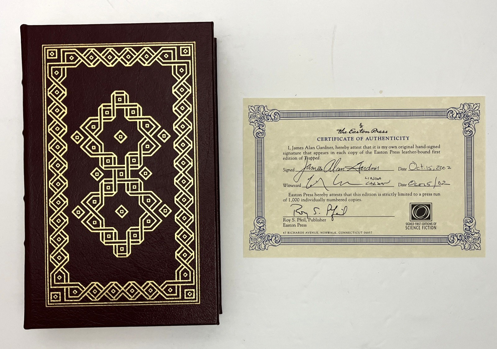 Easton Press Trapped James Alan Gardner Signed First Ed. #321/1000 COA Sci-Fi