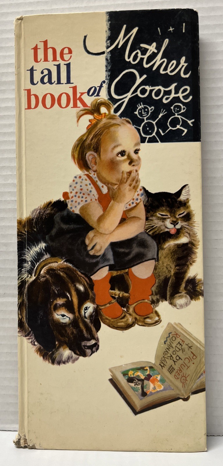 The Tall Book Of Mother Goose Vintage Hardcover Book 1942 First Edition