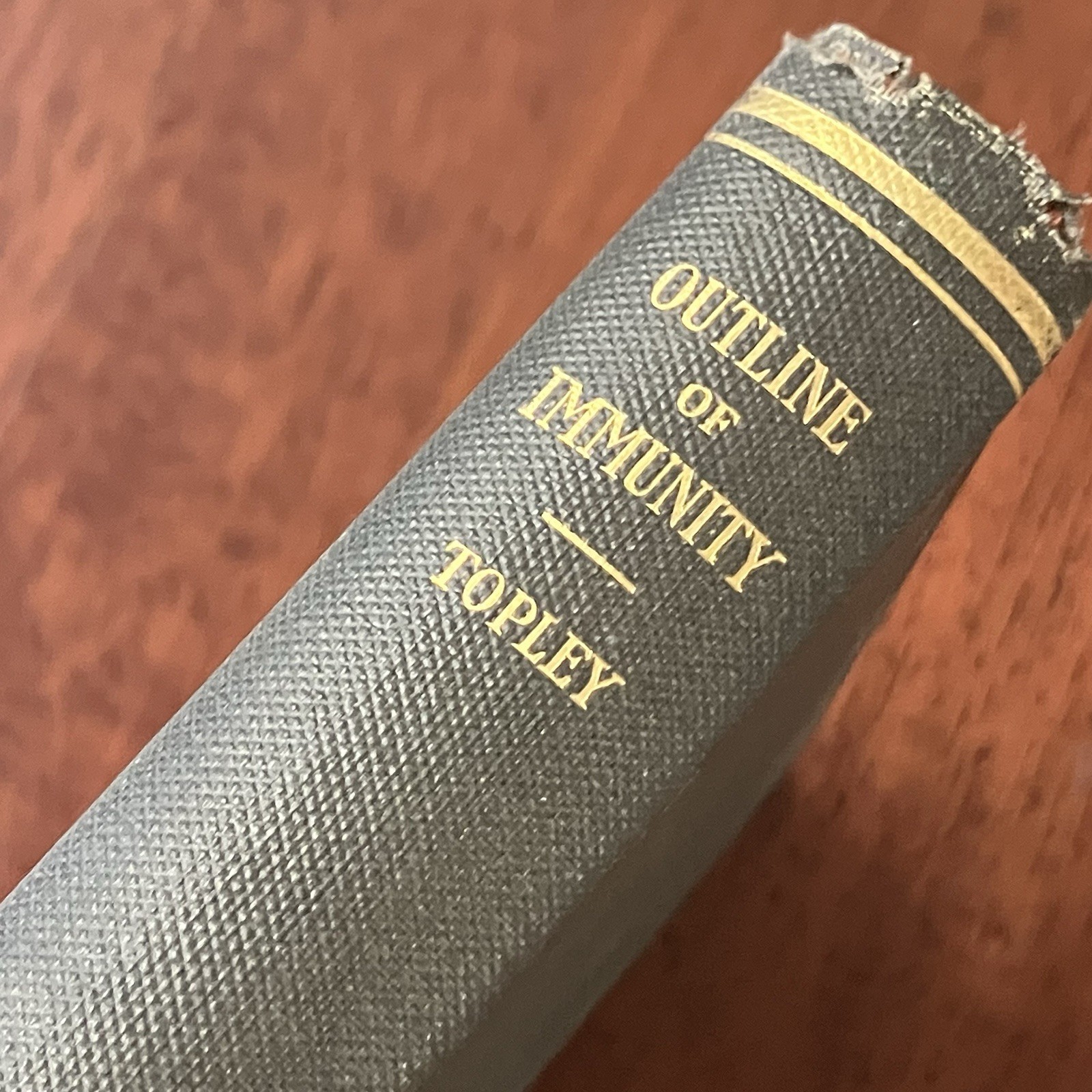 Outline Of Immunity Topley HB 1st Edition Medical Book william wood 1933