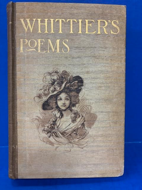 1893 – WHITTIER’S POEMS (HC, H M CALDWELL & CO)- VERY GOOD-SHIPS FREE