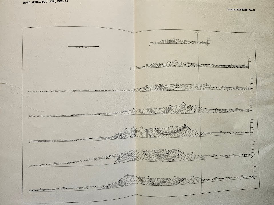 Structure Stratigraphy Canyon Range Utah Bulletin Geological Society America +++