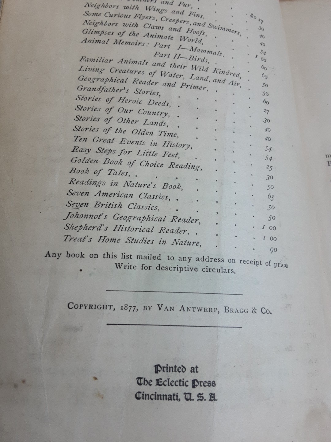 Vintage ‚Ray’s New Practical Arithmetic‘ Hardcover Book, 1877