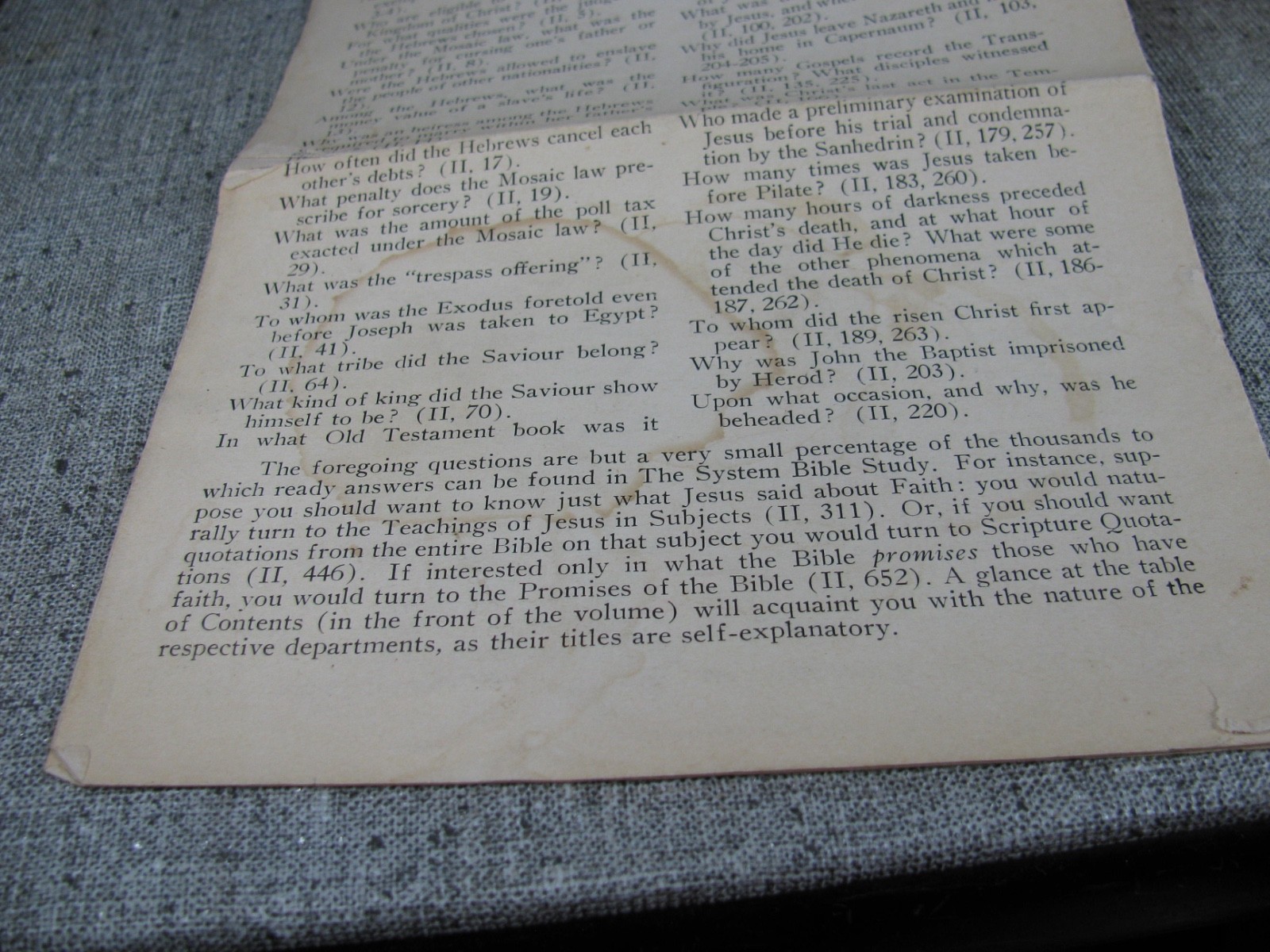 The System Bible Study Revised And Enlarged Leather Bound Study Bible 1933