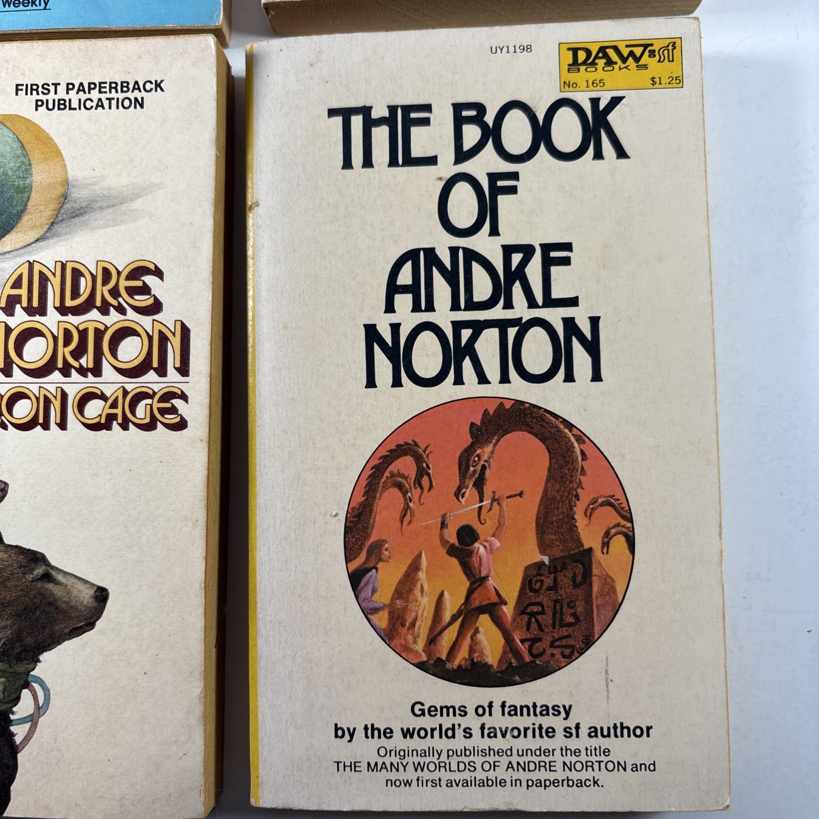 4 Vintage SF Books by Andre Norton – First Paperback Publication Science Fiction