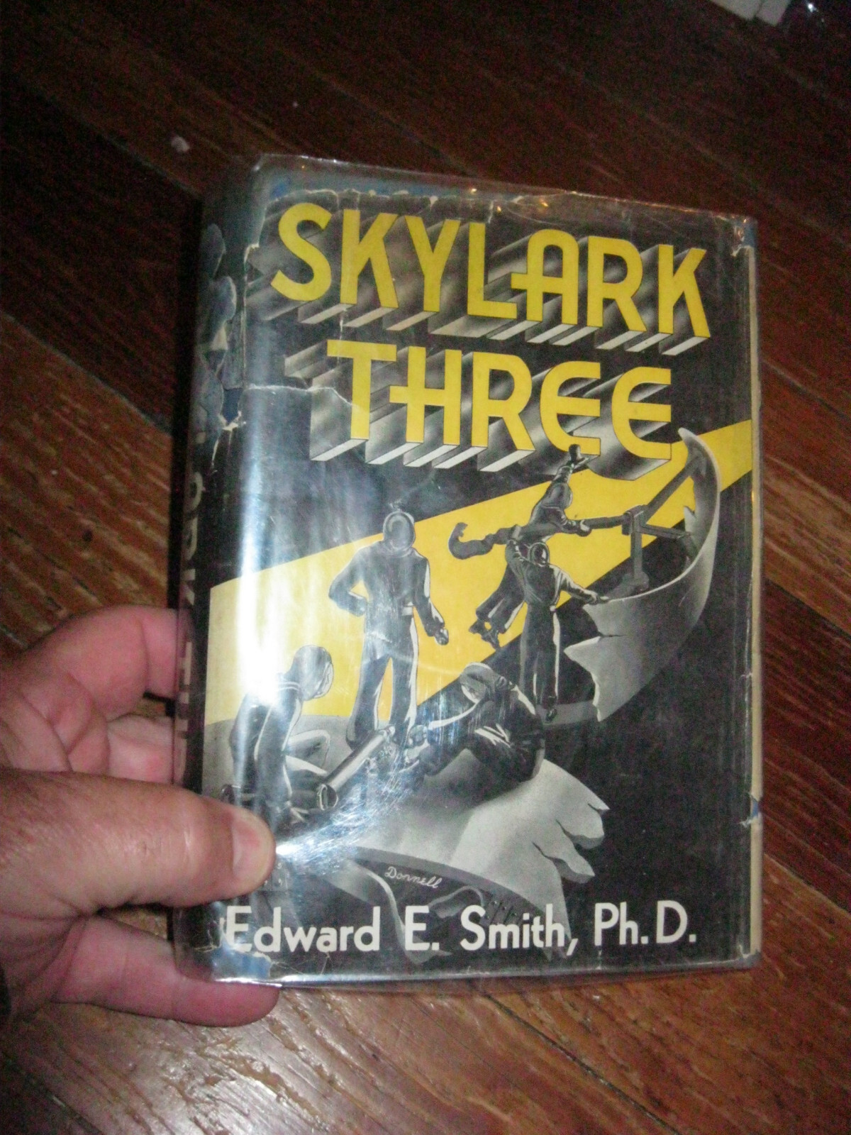 Edward E. Smith PHD First Edition 1948 Skylark Three Hardcover w/A J Donnell DJ