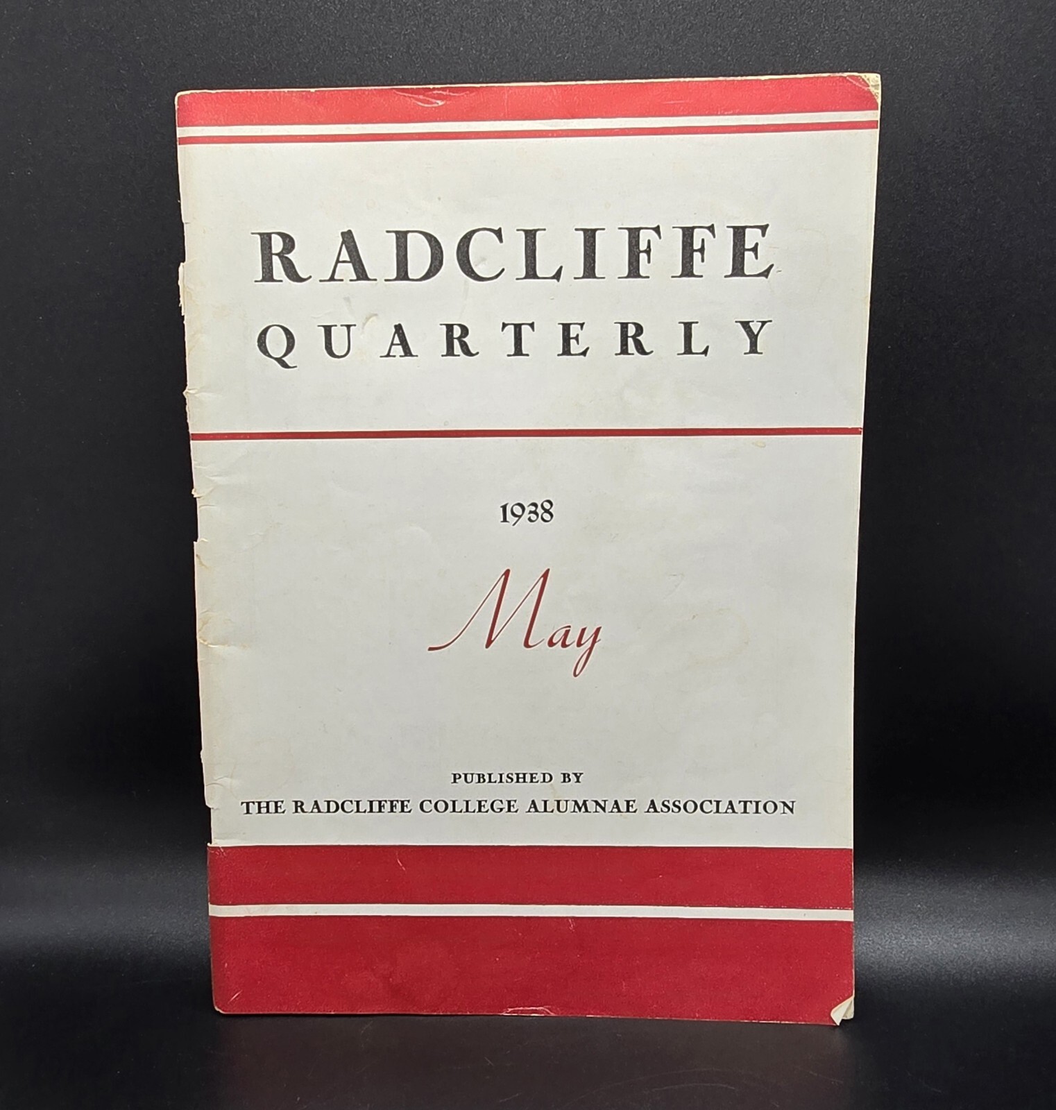 Vintage 1938 Radcliffe Quarterly College Alumnae Association Cambridge MA Rare