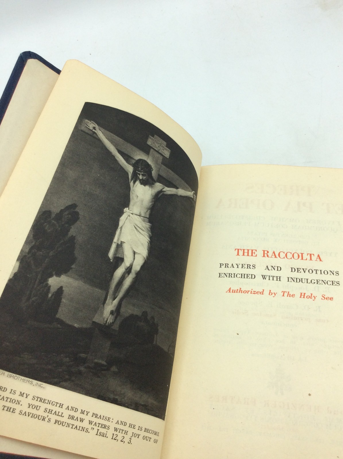 THE RACCOLTA or PRAYERS & DEVOTIONS ENRICHED WITH INDULGENCES – 1943 – Catholic