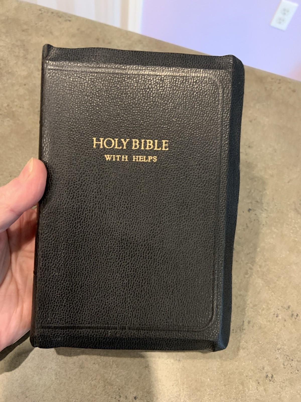 Antique Holy Bible With Helps Old & New Testament King James Version Holy Land