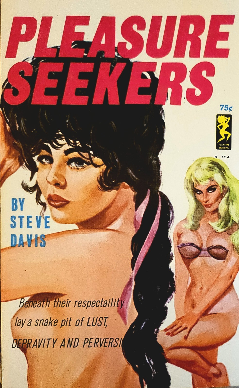 Pleasure Seekers Lesbian Pulp Sleaze GGA 1st Ed Paperback Unread Davis 75¢