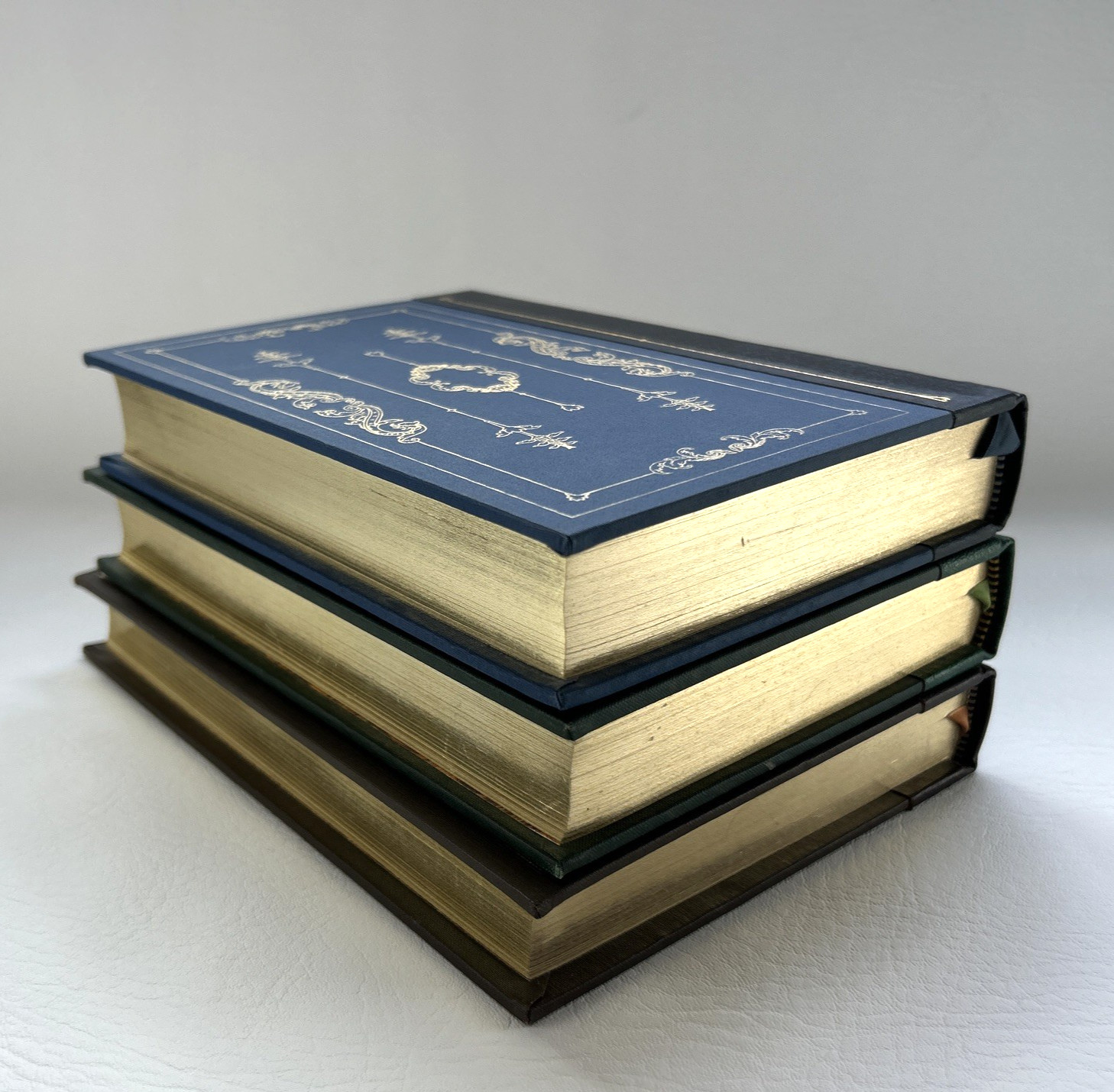 Lot 3 Franklin Library Classics Leather Bound Books Walter Scott Waverley Balzac