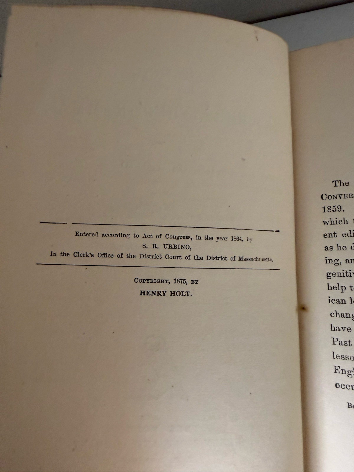 Otto’s French Conversation-Grammer by Dr. Emil Otto 1875 Antique French Book