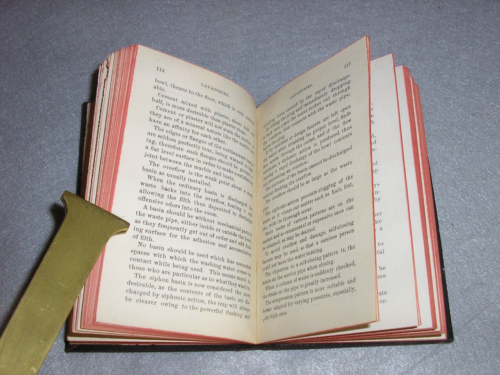 Antique Plumbing Book Plumbers‘ Manual Textbook & Dictionary F.W. Tower 1901