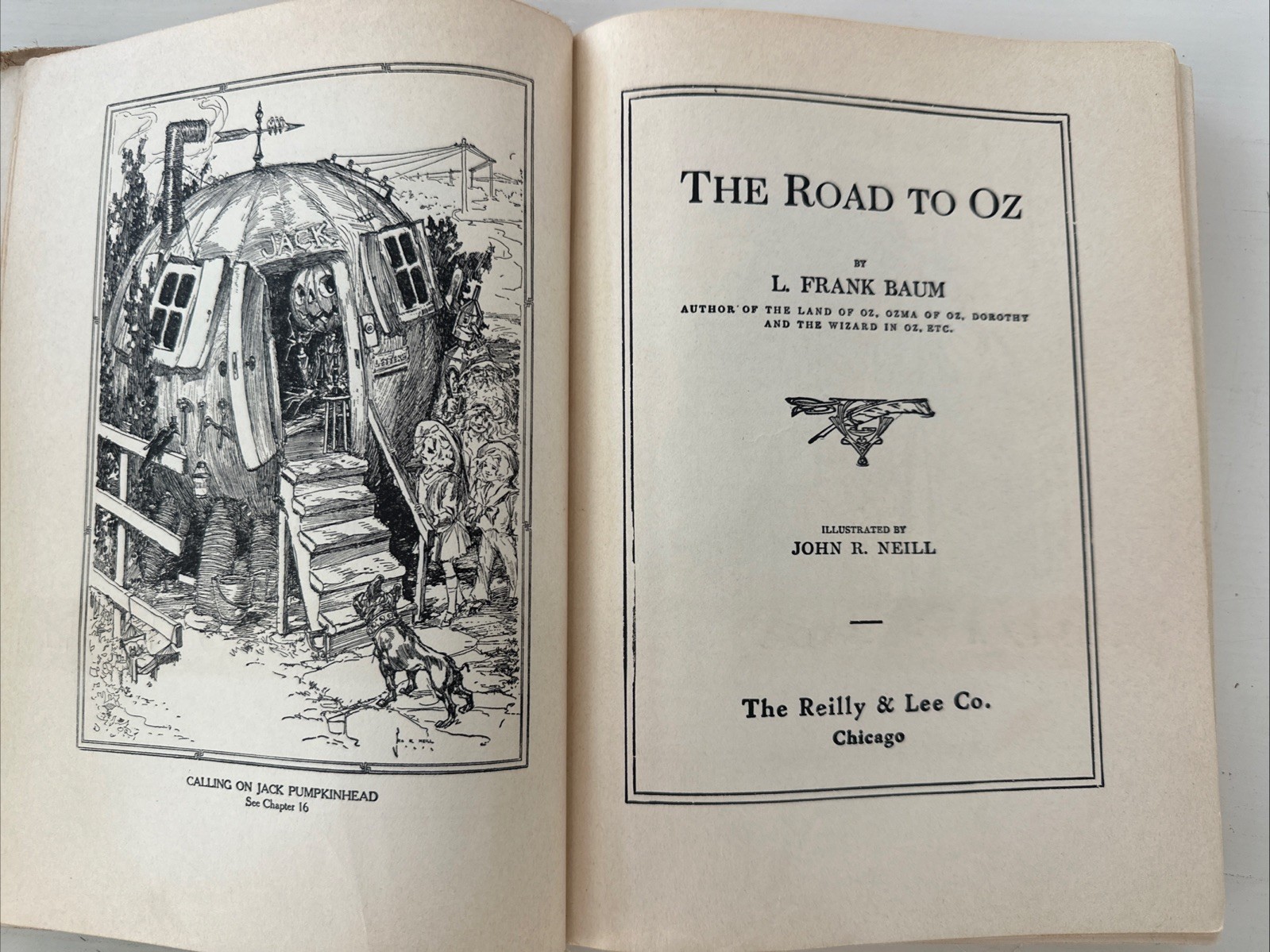 Vintage Hardcover Book The Road To Oz L. Frank Baum 1909 HB Illustrated
