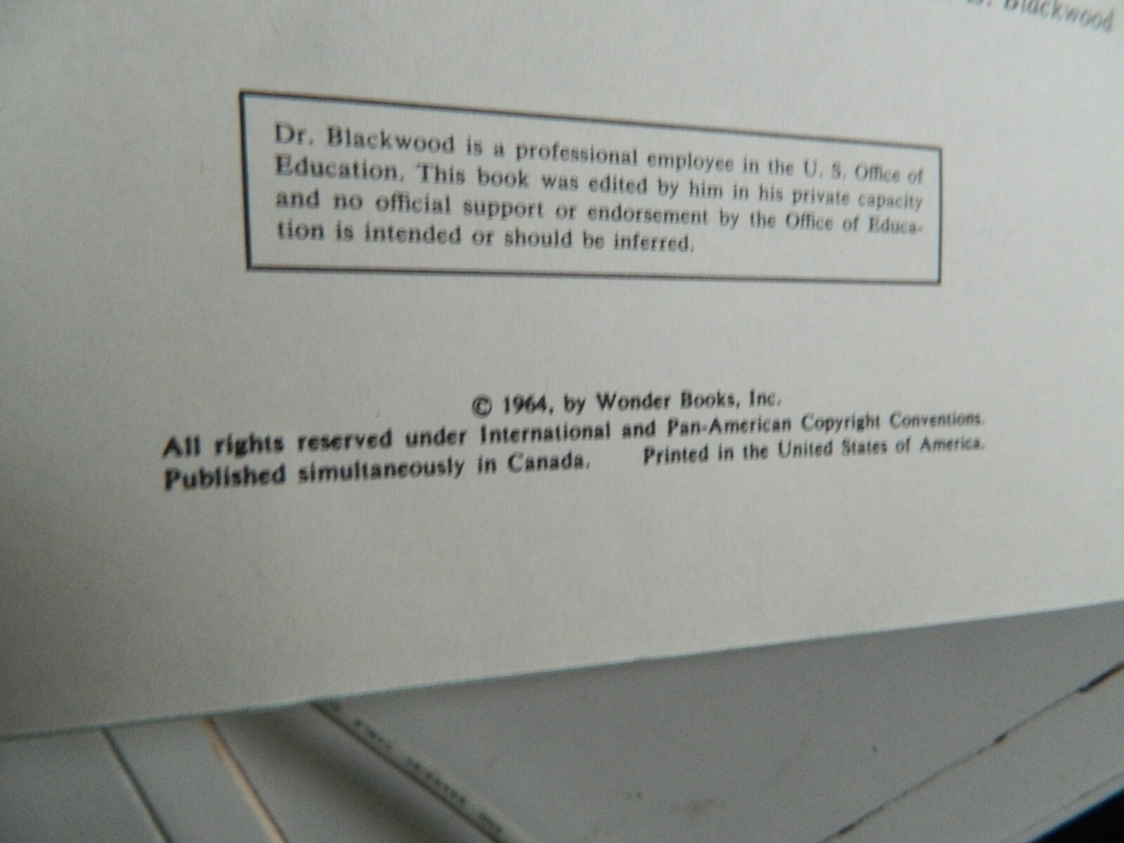 THE STORY OF JOHN F. KENNEDY A Spotlight wonder book by Earl Schenck Miers. 1964