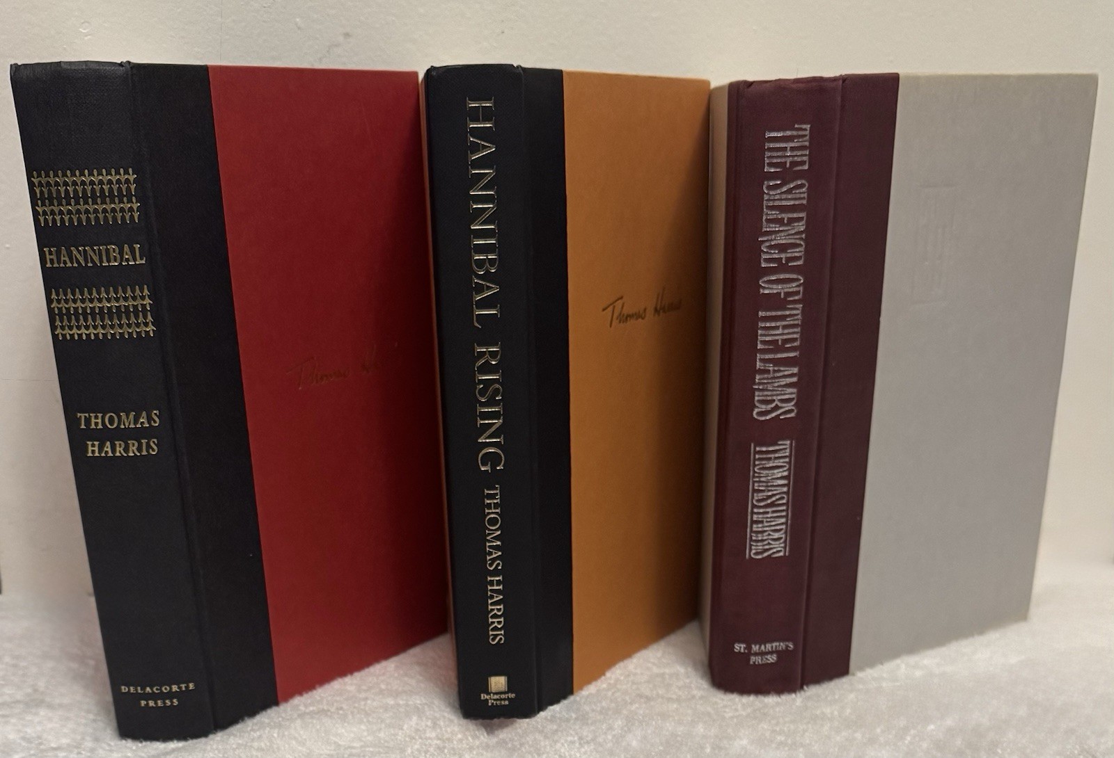 Thomas Harris-3 Books-SIGNED-TRUE 1st Editions-Silence-Hannibal-Rising-VERY RARE