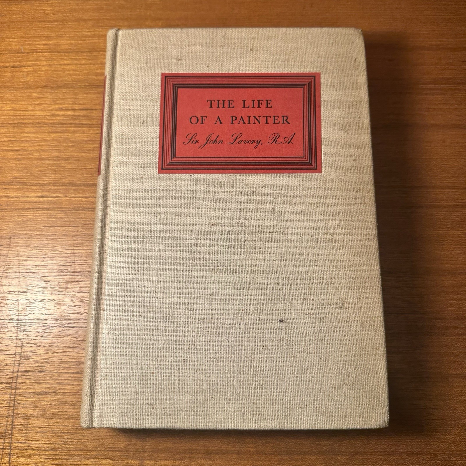 The Life Of A Painter, Sir John Lavery – Little, Brown And Company 1940 HC