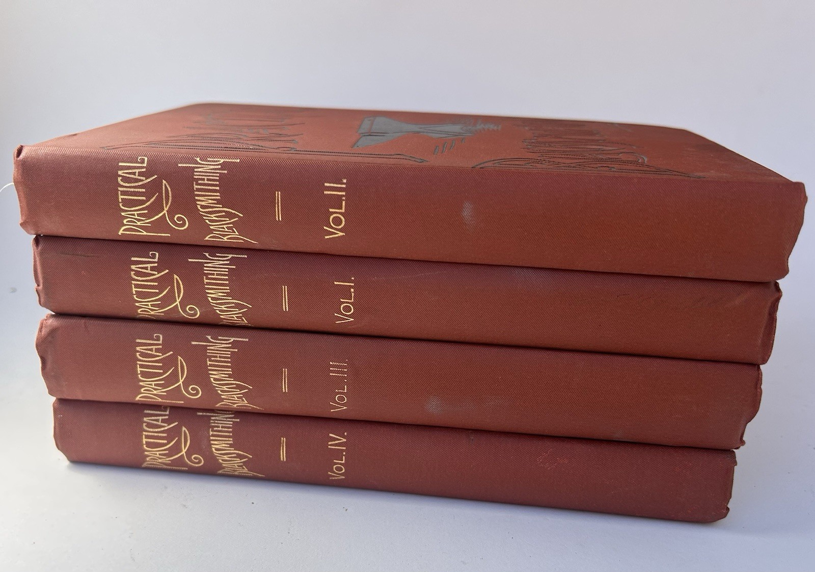 Practical Blacksmithing Richardson Volumes 1-4 First Edition Blacksmith 1889