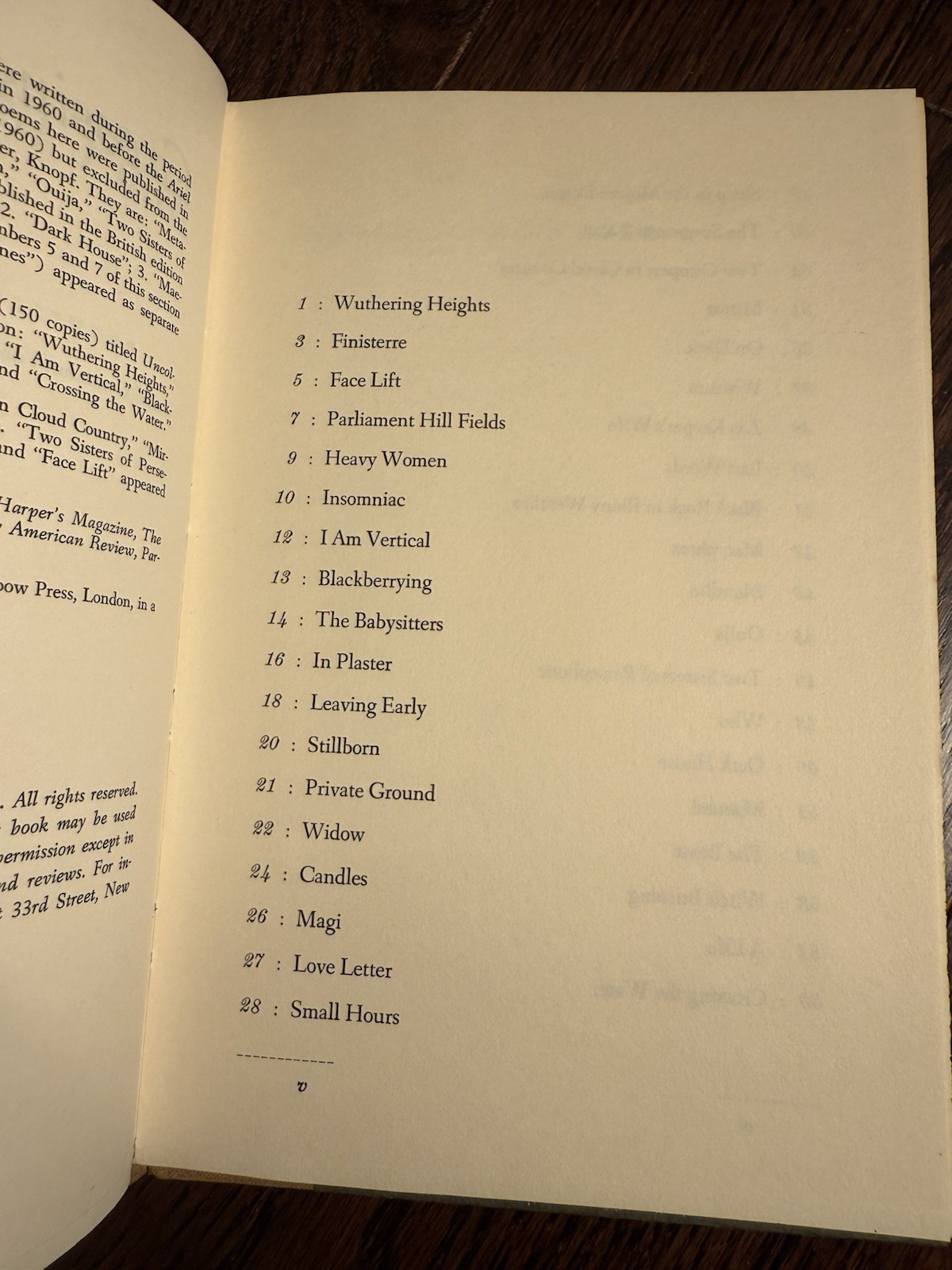 Sylvia Plath / Crossing The Water-Transitional Poems / HCDJ / 1st/1st / 1971