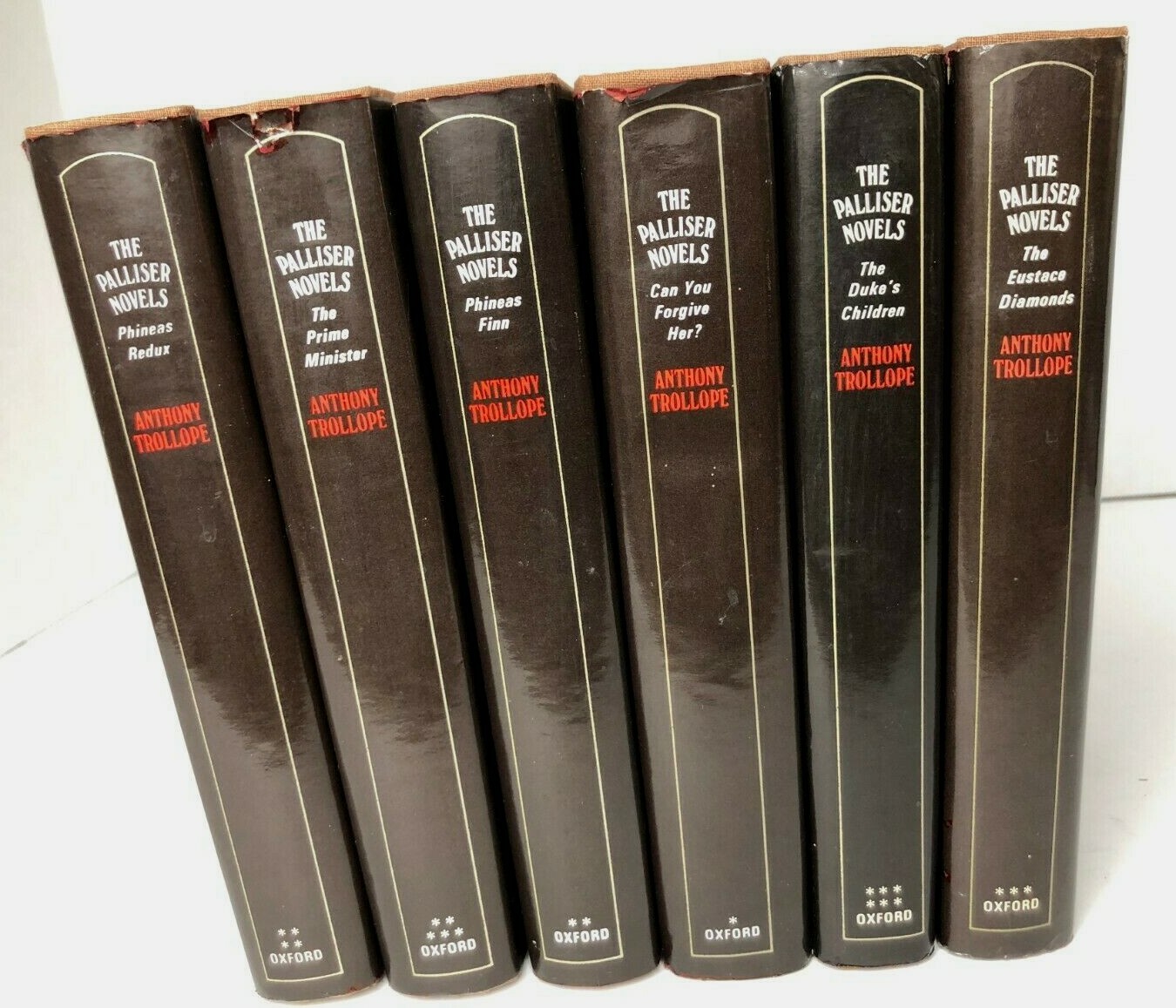 The Palliser Novels Anthony Trollope Set of Six (6) Books Oxford 1977 Very Good