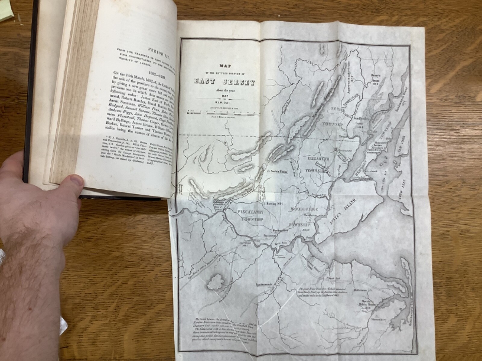 1846 East Jersey Under The Proprietary Governments NJ Colonial History Maps