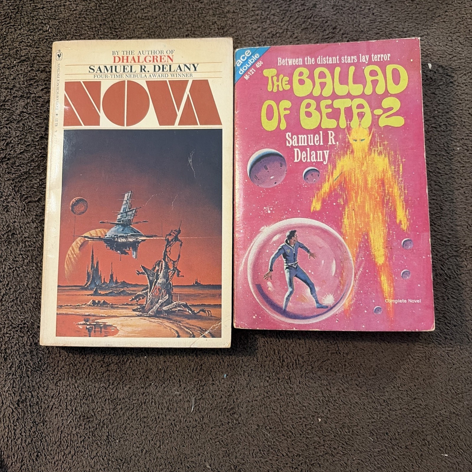 Samuel R Delany Lot Nova Ballad Of Beta 2 Bantam Ace Double Alpha Yes Petaja PB