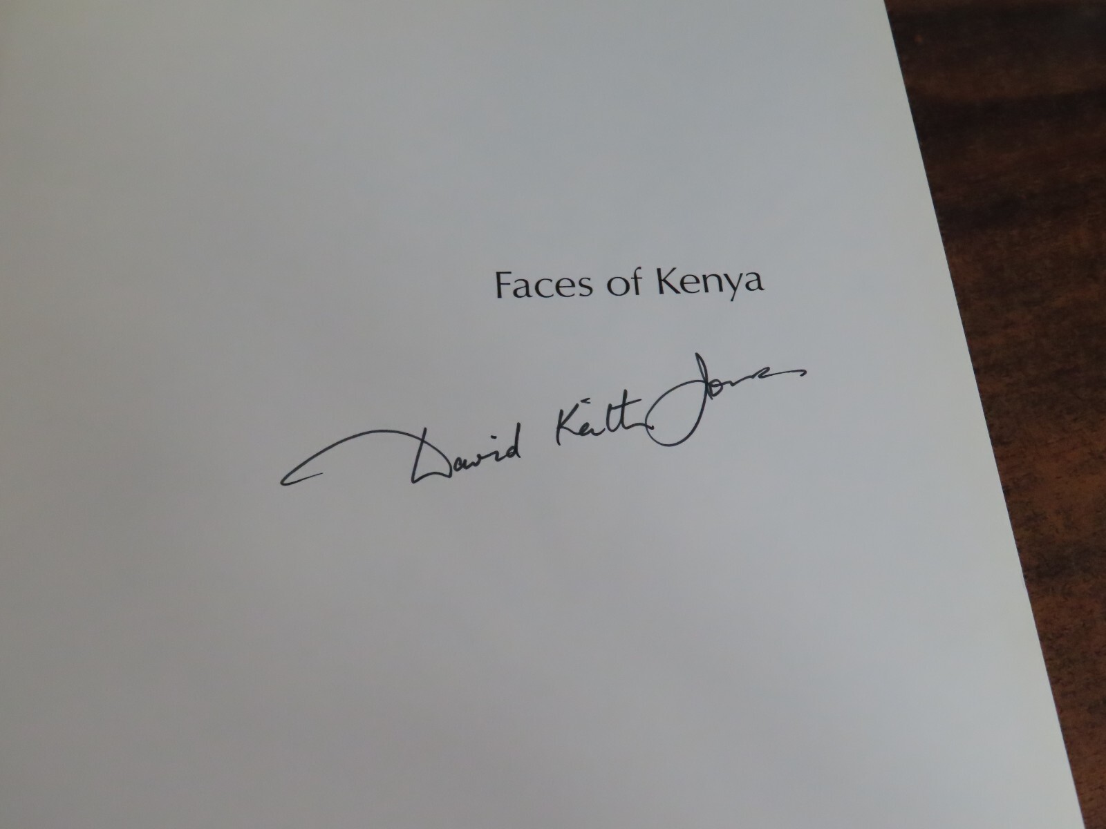 Faces of Kenya David Keith Jones SIGNED 1978 HC 0241897483