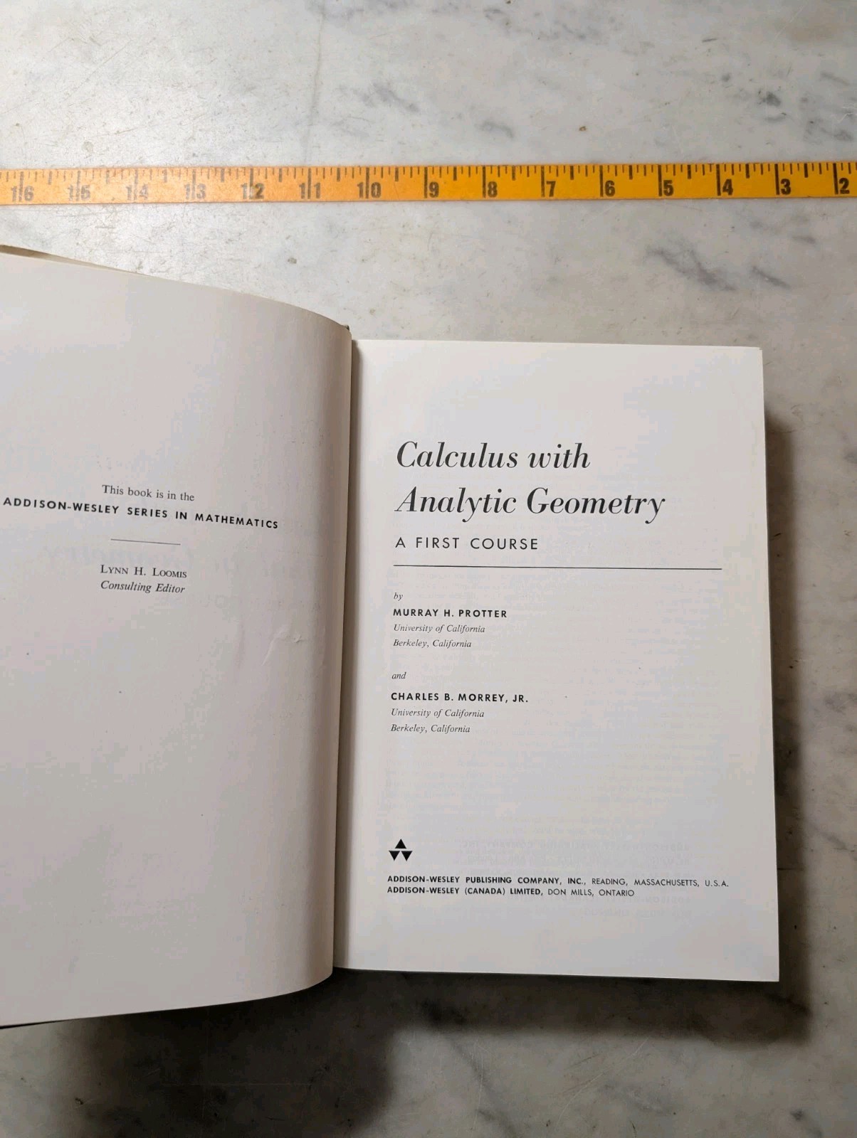 Calculus With Analytic Geometry HCDJ Murray H Protter & Charles B. Morrey 1966