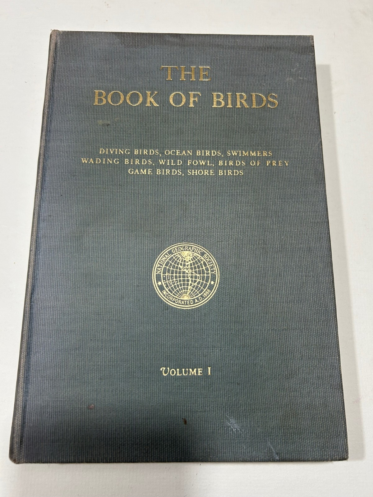 1939 Natl Geographic The Book of Birds Volume 1 FULL PAGE COLOR PLATES 358 pages