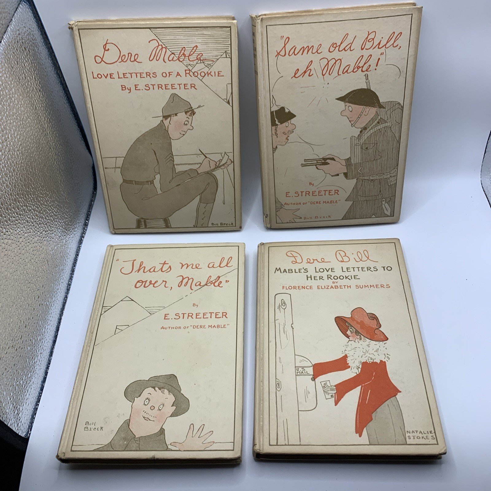 Lot of (4) Mable Books 1919 EDWARD STREETER-SOLDIER LOVE LETTER WWI COMIC