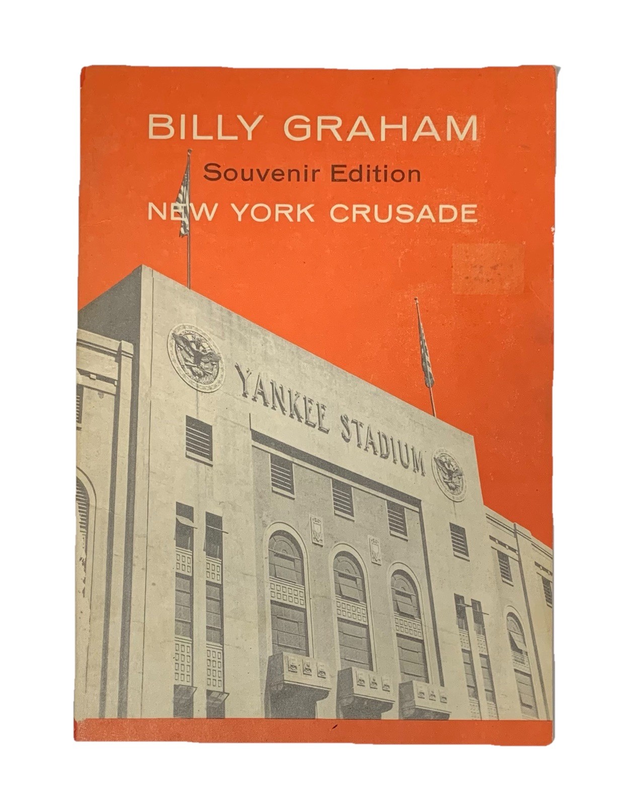 Vtg 1957 Billy Graham New York City Crusade Souvenir Program Yankee Stadium NYC