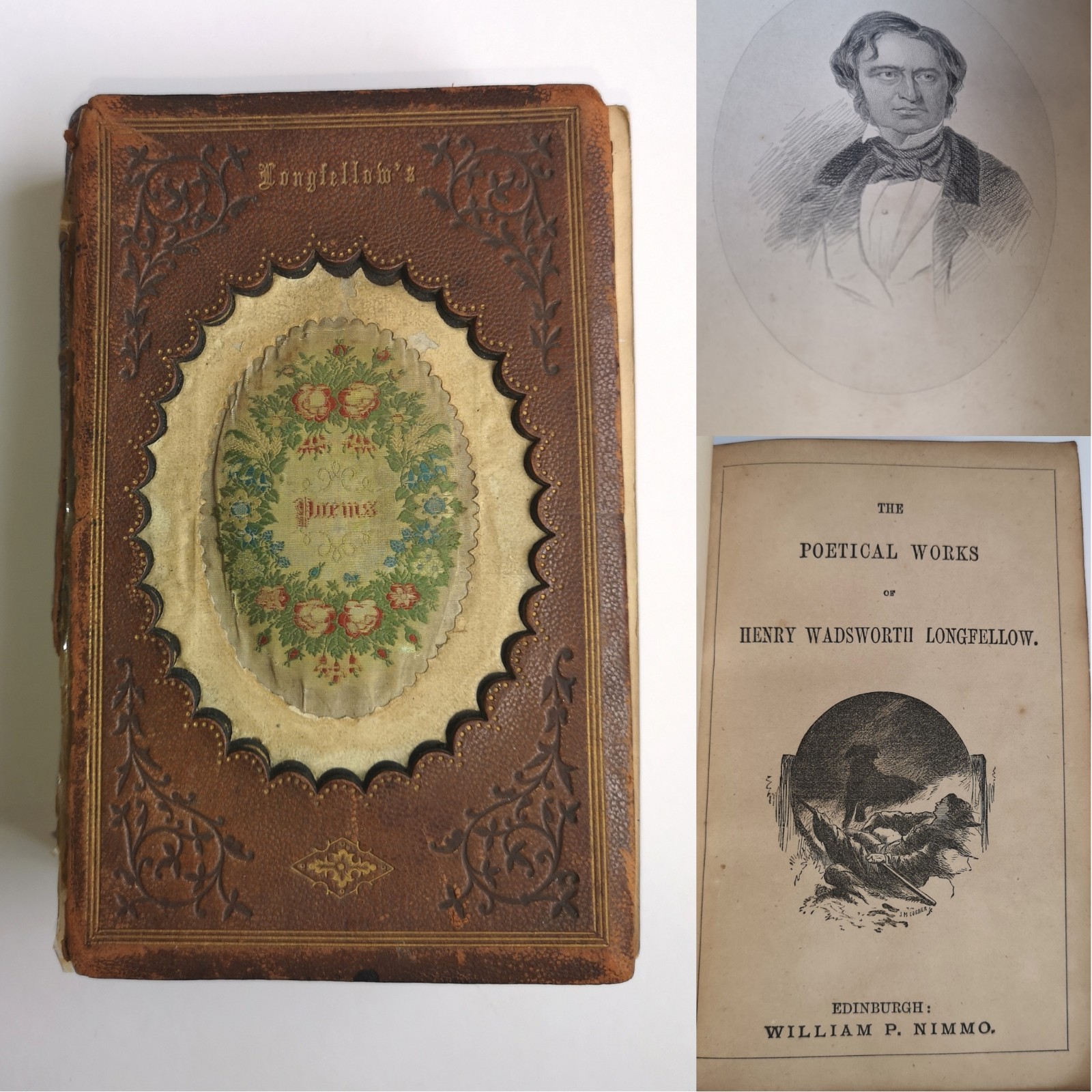 Poems By Henry Wandsworth Longfellow Publisher William P Nimmo – 1871