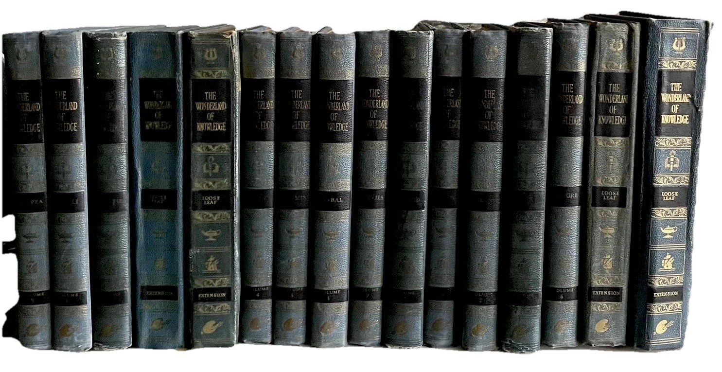 RARE 1947 Wonderland of Knowledge Complete Set 12 Vols + 4 Extensions