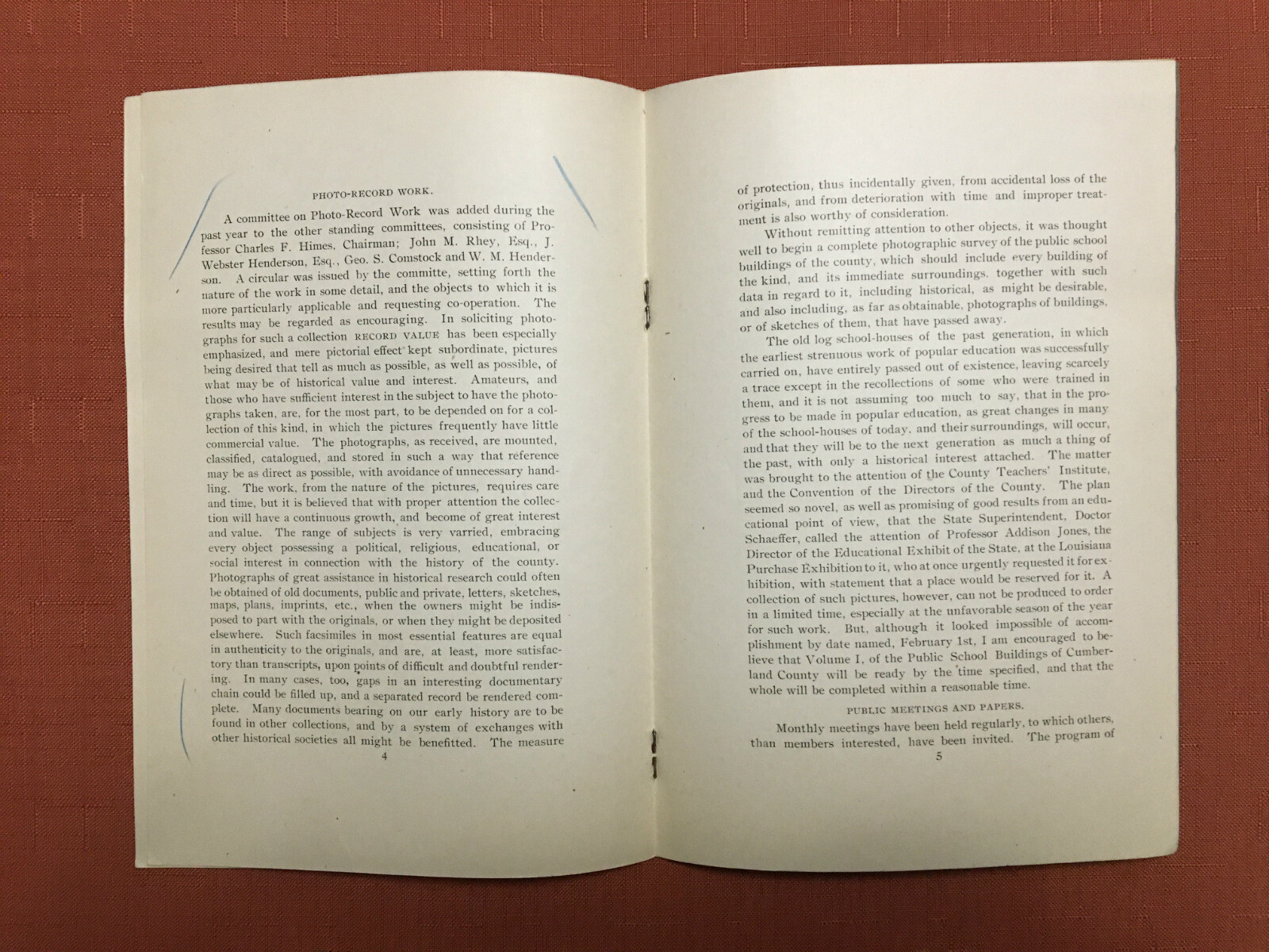 Hamilton Library Association -Carlisle, PA- 3 Annual Reports – 1903, ’08, ’11-12